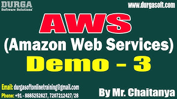 AWS (Amazon Web Services) tutorials || Demo - 3 || by Mr. Chaitanya On 29-10-2025 @7PM (IST)