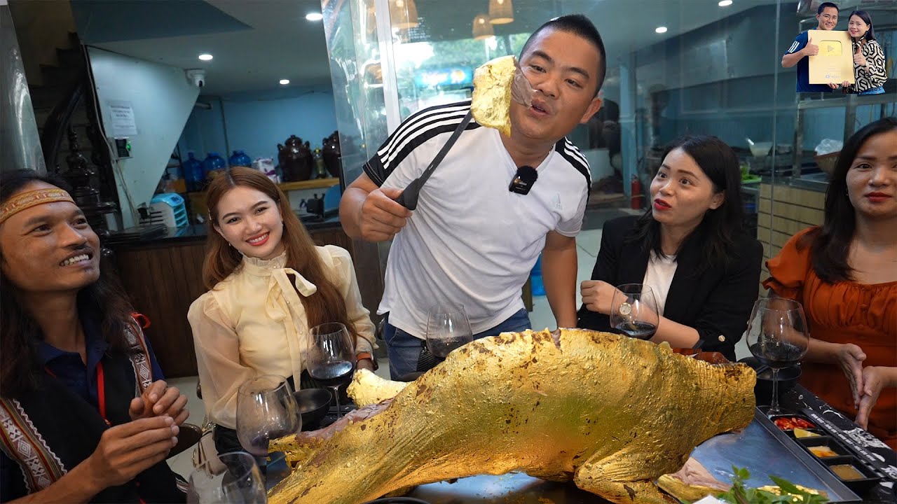 Ăn Dê Quay Dát Vàng Siêu Ngon cùng A Hải Sapa TV Cẩm Tiên TV A Già làng ...