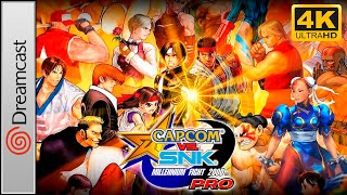 Capcom vs. SNK: Millennium Fight 2000 PRO (Sega Dreamcast) [JP] Longplay 4K 60FPS
