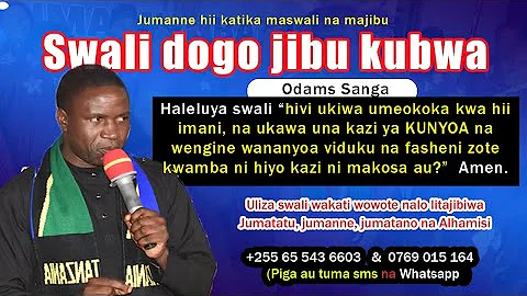 Siku ya maswali jumanne na Mchungaji Mbarikiwa Mwakipesile