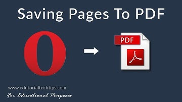 How to Save a Web Page as a PDF in Opera Browser