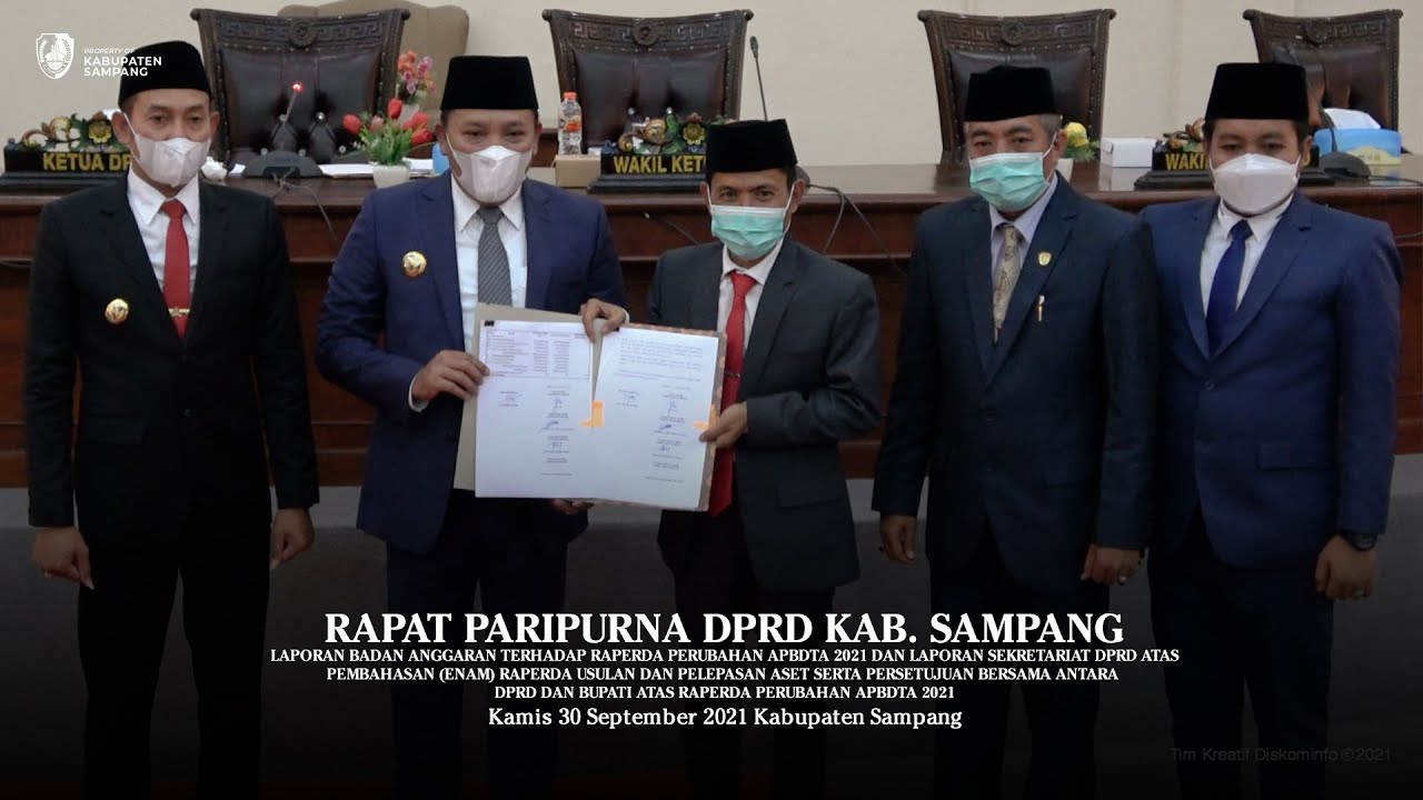 RAPAT PARIPURNA DPRD KABUPATEN SAMPANG
