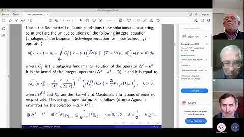 Seminar on Analysis, Differential Equations and Mathematical Physics - Valeriy Serov