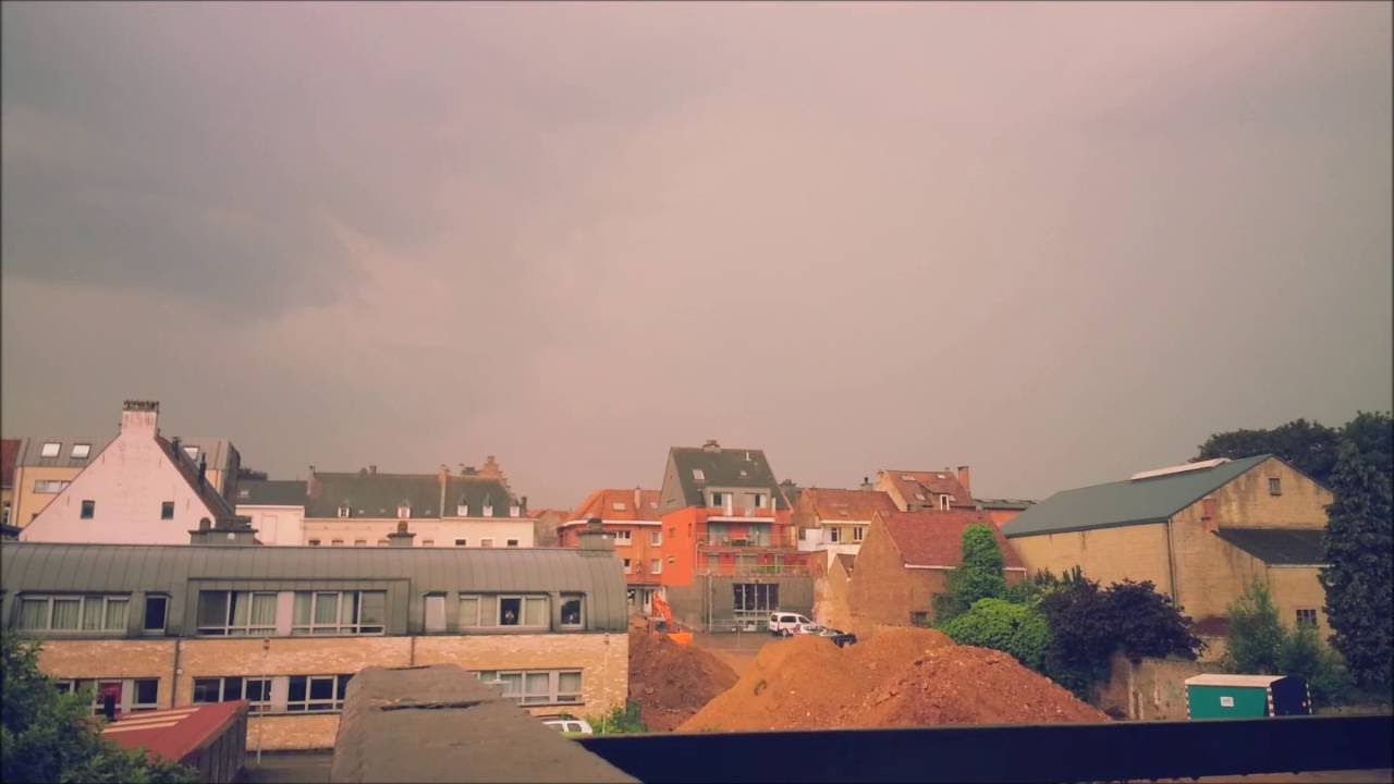 Loud and close thunder