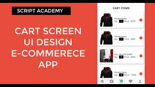 Flutter Lecture 36 ecommerece app  CART SCREEN UI winter series | flutter tutorial in Hindi/Urdu