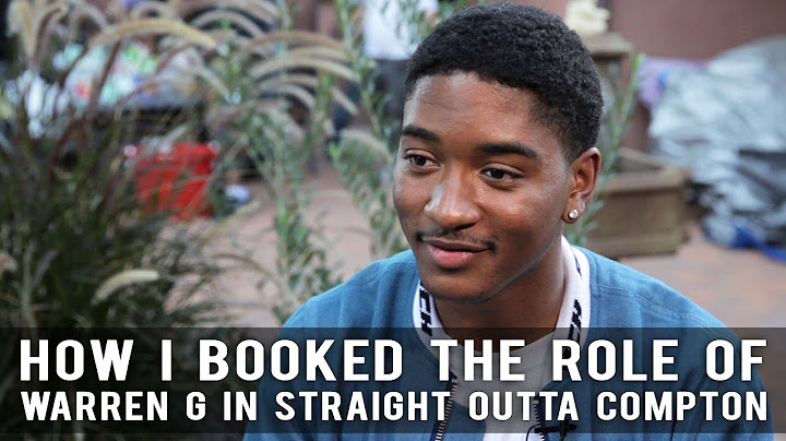 How I Booked The Role Of Warren G In Straight Outta Compton - Sheldon A. Smith