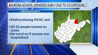 Preston County school dismisses early due to carbon monoxide exposure