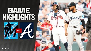 Marlins vs. Braves Game Highlights (4\/23\/24) | MLB Highlights