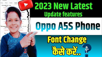 oppo a5s ka font style kaise change kare।how to change font style in oppo a5s phone।Gagan Raaj Tech।