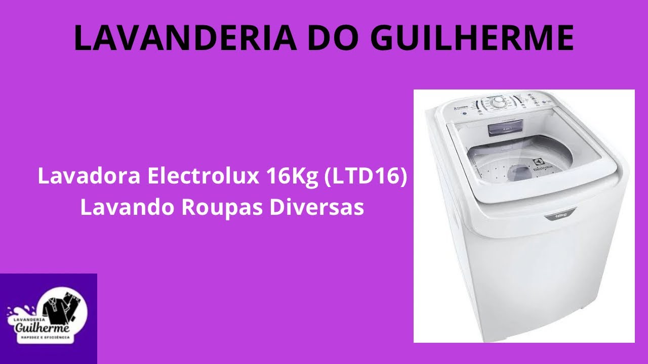 Lavadora Electrolux 16kg (LTD16) Lavando roupas diversas