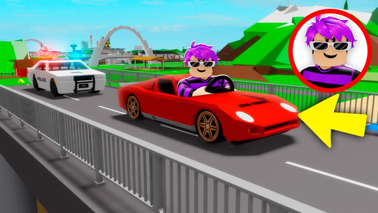 EU FUGI DA POLÍCIA NA PONTE que FIZ! (Brookhaven)