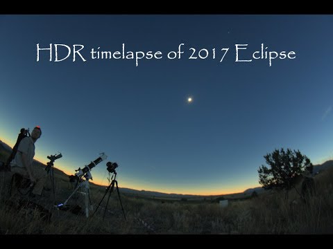 HDR timelapse of Total Solar Eclipse 2017