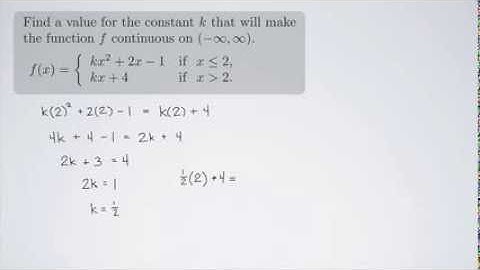 (Single-Variable Calculus 1) Making a Function Continuous