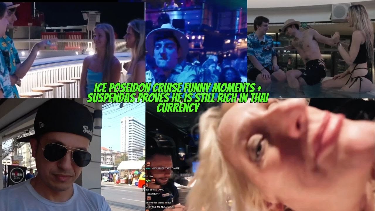 ICE POSEIDON"S CRUISE STREAM FUNNY MOMENTS+ SUSPENDAS PROVES HE IS RICH ...