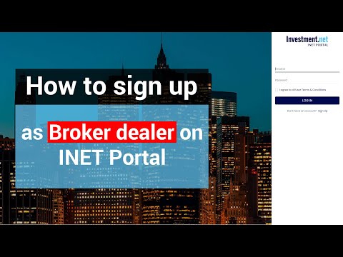 How to sign up as Broker dealer on INET Portal