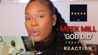 Meek Did? | Meek Mill 'God Did' Freestyle Reaction | Benni Harding #Flamerz5