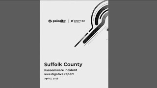 Suffolk County reveals findings in ransomware attack investigation