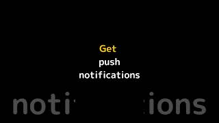 Get push notifications #next #sns #app #tech #chat