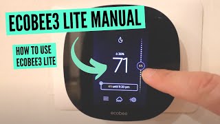 Ecobee3 Lite Manual | How To Use Ecobee3 Lite