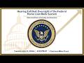 Hearing Entitled: Oversight of the Federal Home Loan Bank System