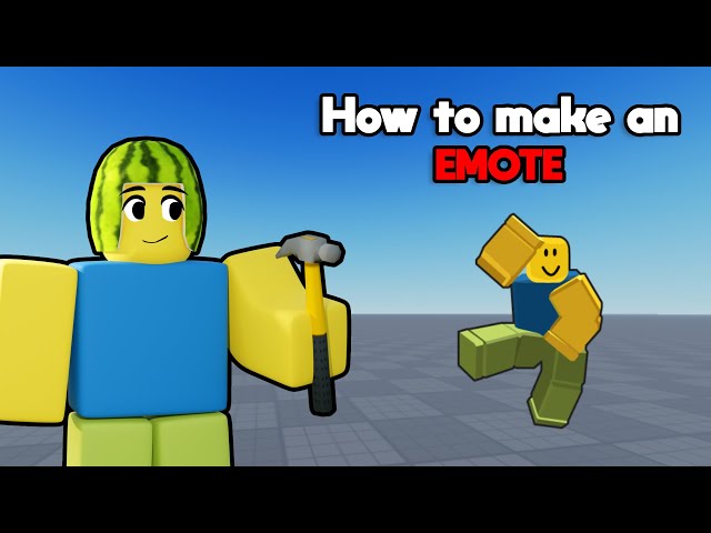 How to Make a Working EMOTE in ROBLOX STUDIO! 