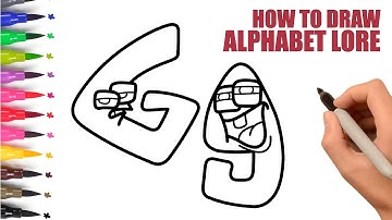 How To Draw Alphabet Lore Step by Step - Big And Small Alphabet Lore G - Easy Drawing For Kids