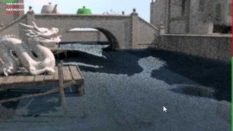 Real-time photorealistic GPU path tracing: Streets of Asia with dynamic water hq