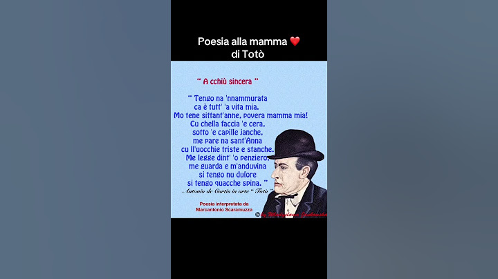 Totò poesia alla mamma ❤️ A cchiù sincera “ interpretata da Marcantonio Scaramuzza 11 maggio 2025