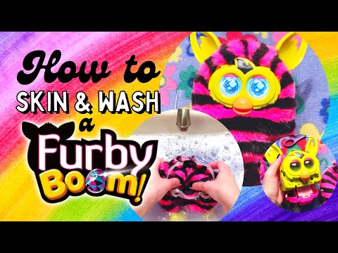 How to Skin & Wash a Furby Boom/Furby 2012 Tutorial - Cleaning Sewing Taking Apart Toys - ReFURBish