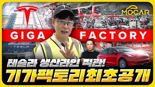테슬라 모델Y 이렇게 만든다!...테슬라 공장 기가 상하이 세계 최초 공개!