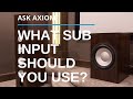 Connecting a Subwoofer: What Input Should You Use?