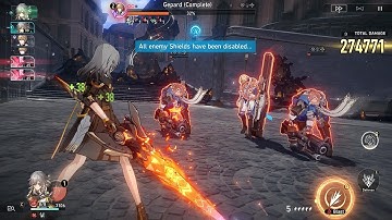 MC Solo vs Gepard Level 81 Simulated Universe World 3 Difficulty 4 - Honkai Star Rail