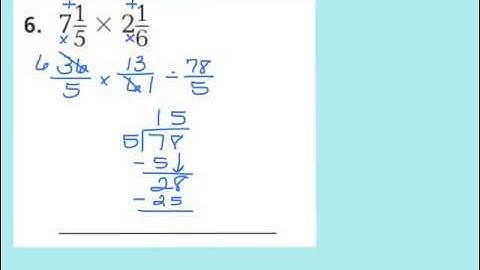 Lesson 7.9 Multiply Mixed Numbers