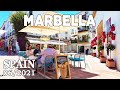 Marbella Old Town, Beach, Restaurants - Walking Tour in June 2021, Malaga, Spain [4K]
