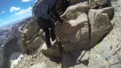 Longs Peak: This will make you nervous just watchi...