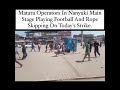 MATATU OPERATORS TURN A BUS STOP INTO A SOCCER PITCH WHILE ON STRIKE Trendingshorts Funny 