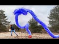 Satisfying Experiment Video l Mega Giant Worms Eruption from Underground Hole