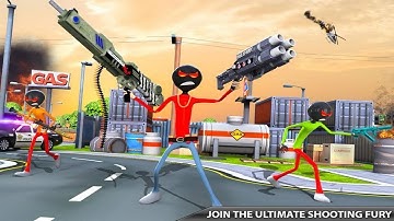 Stickman Crime simulator: Real stickman games - Gameplay Trailer All Weapons (Android)