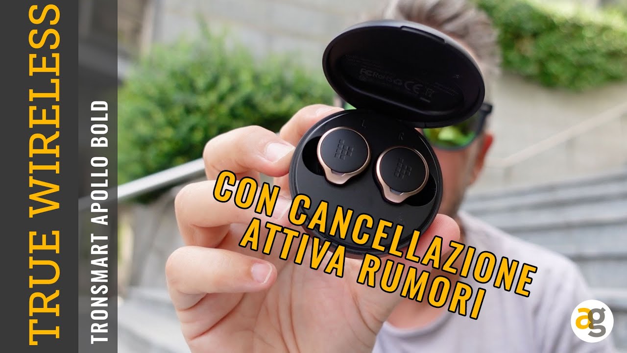 Recensione CUFFIE Tronsmart con CANCELLAZIONE ATTIVA RUMORI - YouTube