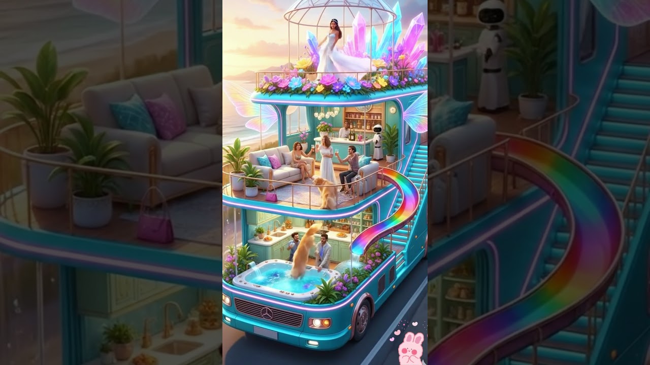 SkyLounge Luxury RV | Moving Glass Home With Sunset Pool ✨🌊🏝️ 