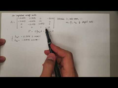 Flight Mechanics #4: Longitudinal stability (Long and short period) problem