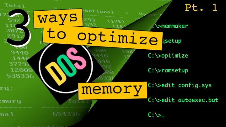 Mastering DOS Memory, Part 1: Into Memory Managers, resource conserving Drivers and TSRs