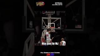 Nice pass from MJ to Pippen.