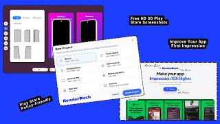 Best Free 3D Play Store Screenshot Generator for Android Apps