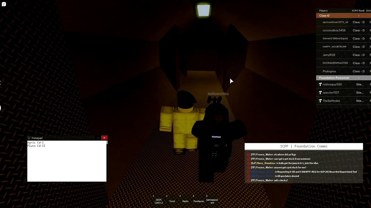 Area 108 SCP 205 Supervised Recorded Test