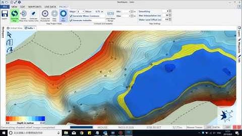 Toslon Echosounder with Reefmaster to build 3D map