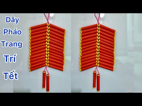 Video Cách làm pháo bằng giấy trang trí tết _ Sáng Tạo Thủ... - youtube