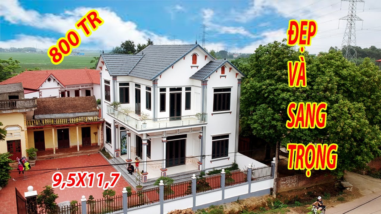 Mẫu nhà vuông 2 tầng mái Thái đẹp sự lựa chọn hợp lý cho mùa xây dựng 2020