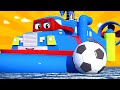 Carl de Super Vrachtwagen ⍟  Speciale FIFA 18 Aflevering - De hoverboot  🚚 Cartoons voor kinderen