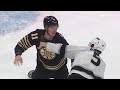 Trent Frederic Drops The Gloves With Andreas Englund After Kings Goal